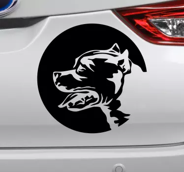 Adesivo per auto con sagoma di cane - TenStickers