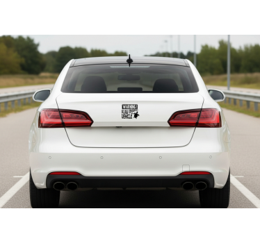 Adesivo per auto attenzione veicolo lento - TenStickers