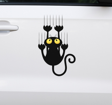 Adesivo per auto divertente graffiante - TenStickers