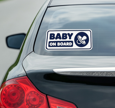 Adesivo per auto bambino a bordo - TenStickers