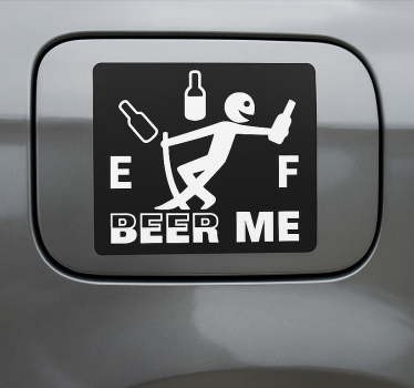 Adesivo per auto birra per favore - TenStickers