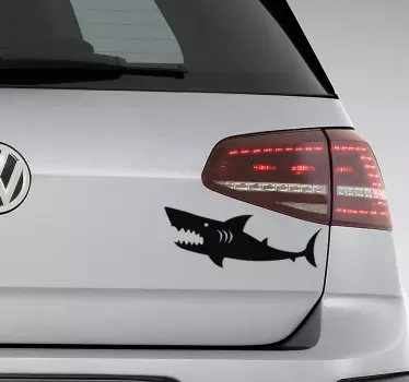 Adesivo per auto con sagoma di squalo - TenStickers