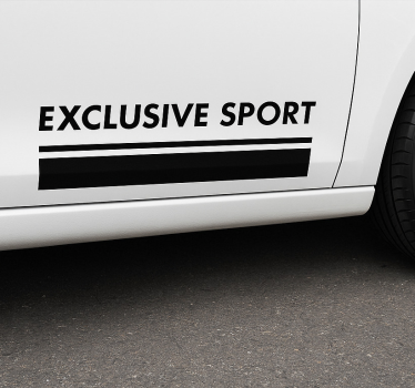 Adesivo per auto cinture sportive esclusive - TenStickers