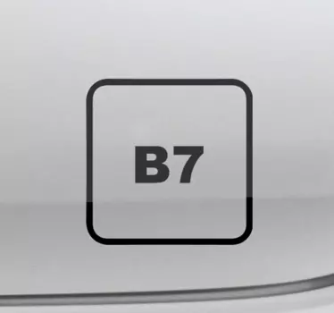 Adesivo per auto codice b7 - TenStickers