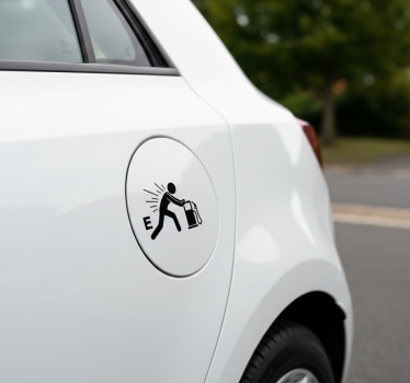 Adesivo per auto combattendo per il serbatoio - TenStickers
