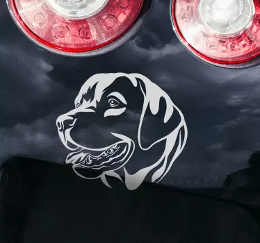 Adesivo per auto con cane rottweiler - TenStickers