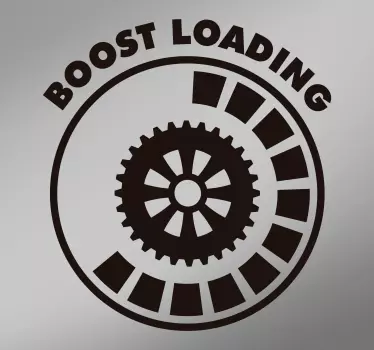 Adesivo per auto design di caricamento potenziato - TenStickers