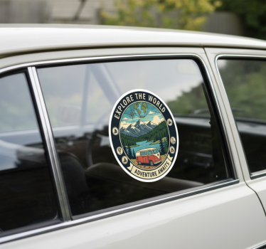 Adesivo per auto design finestrini viaggio - TenStickers