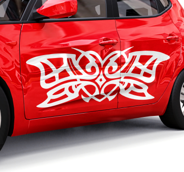 Adesivo per auto disegno decorato a forma di farfalla - TenStickers