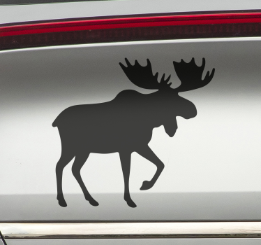 Adesivo per auto disegno dell'alce - TenStickers