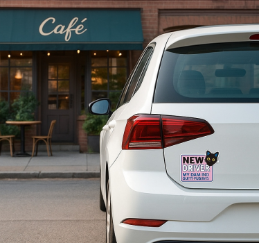 Adesivo per auto divertente e carino neopatentato - TenStickers