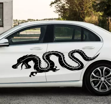 Adesivo per auto drago orientale - TenStickers