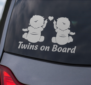 Adesivo per auto duo sicurezza dolce - TenStickers
