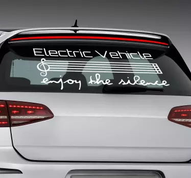 Adesivo per veicolo elettrico con scritta - TenStickers