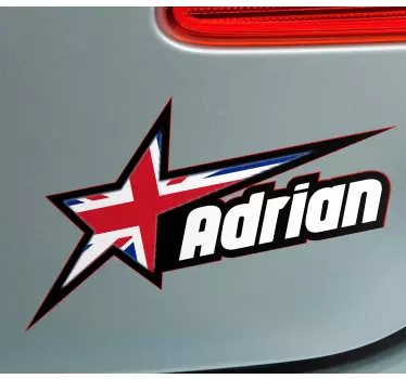 Adesivo per auto emblema della stella britannica - TenStickers