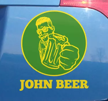 Adesivo per auto emblema per appassionati di birra - TenStickers