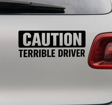 Adesivo per auto etichetta di avviso onesto - TenStickers