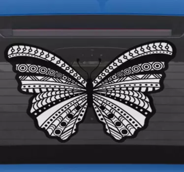 Disegno per pareti farfalla ornata - TenStickers