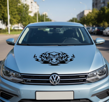 Adesivo per auto fiamma tribale animale - TenStickers