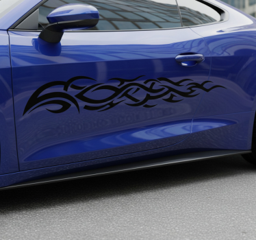 Adesivo per auto fiamma tribale lunga - TenStickers