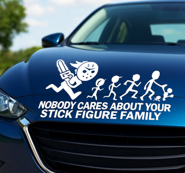 Adesivo per auto figura stilizzata divertente - TenStickers