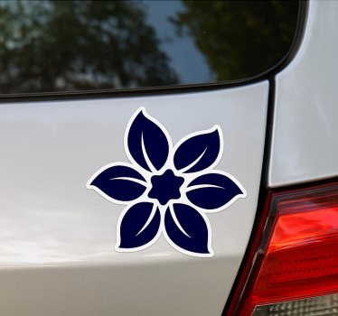 Adesivo per auto fiori eleganti in fiore - TenStickers
