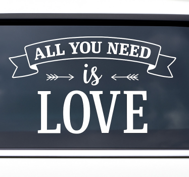 Adesivo per auto freccia d'amore romantica - TenStickers