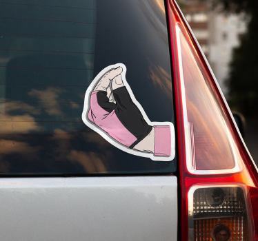 Adesivo per auto gesto ciclistico italiano - TenStickers
