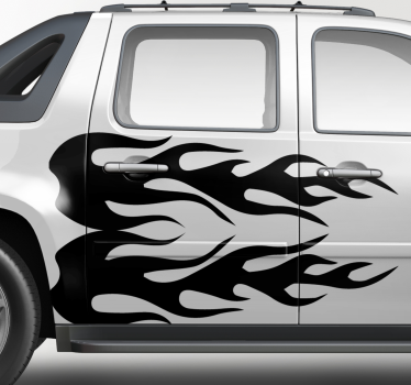 Adesivo per auto grafica fiammeggianti - TenStickers
