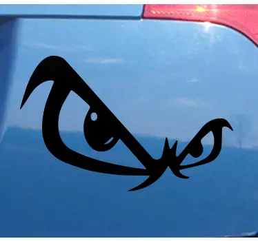Adesivo per auto grafica occhio arrabbiato - TenStickers