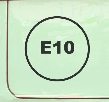 Adesivo per auto informazioni carburante e10 - TenStickers