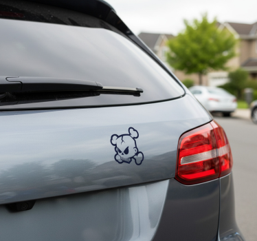 Adesivo per auto logo con ossa incrociate - TenStickers
