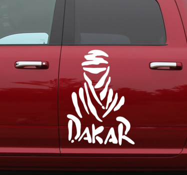 Adesivo per auto logo del deserto di Dakar - TenStickers