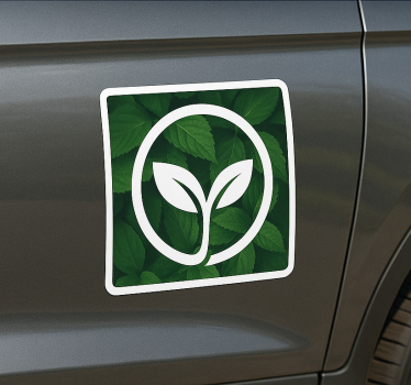 Adesivo per auto logo personalizzato lascia lo sfondo - TenStickers