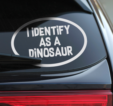 Adesivo per auto mi identifico come - TenStickers