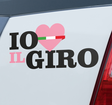 Adesivo per auto mi piace giro - TenStickers