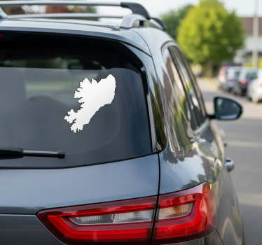 Adesivo per auto mini isola di bute - TenStickers