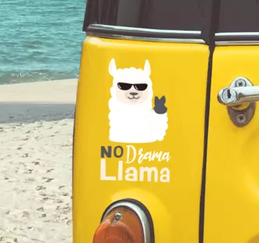 adesivo per auto no drama - TenStickers