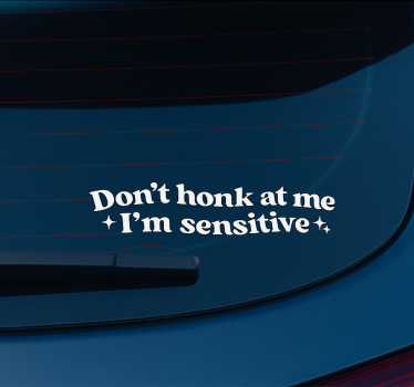 Adesivo per auto non suonare - TenStickers