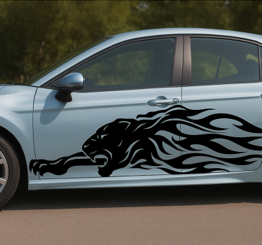 Adesivo per auto pantera nera - TenStickers