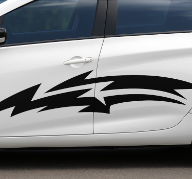 Adesivo per auto progettazione della velocità lineare - TenStickers