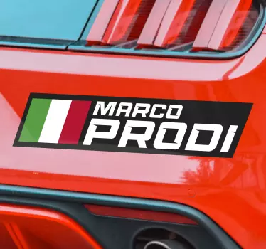 Adesivo auto racing  personalizzabile - TenStickers