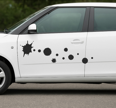 Adesivo per auto schizzi d'inchiostro urbano - TenStickers