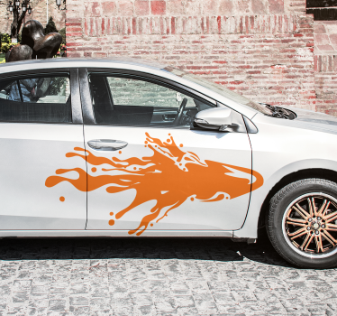 Adesivo per auto schizzo fiammeggiante - TenStickers