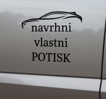 Adesivo per auto scritte personalizzate - TenStickers