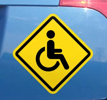 Adesivo auto segno handicappato adesivo macchina - TenStickers