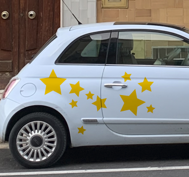 Adesivo per auto set di stelle monocolore - TenStickers