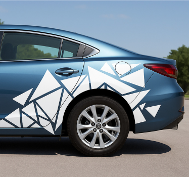 Adesivo per auto triangoli geometrici - TenStickers