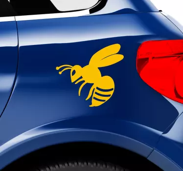 Adesivo in vinile auto vespa insetto - TenStickers