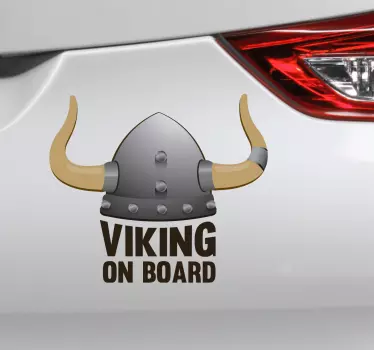 Disegno per pareti vichingo a bordo - TenStickers